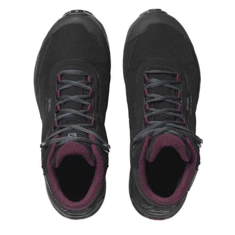 Salomon Shelter CSWP Women's Winter Boots Black | CA 62O79